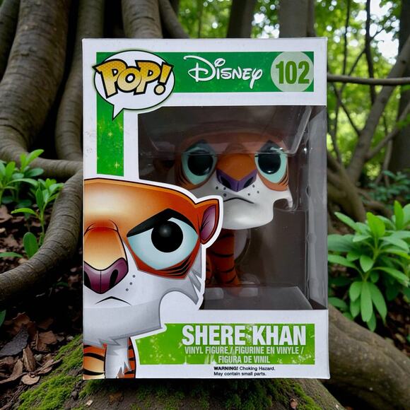 Funko Pop Unopened Shere Khan 102 Disney Jungle Book Tiger Movie Animation - Picture 1 of 8